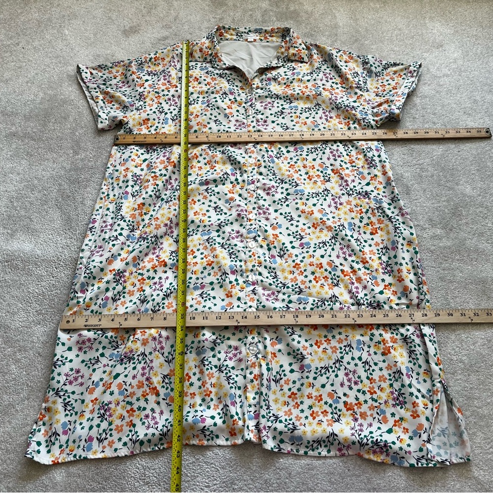 SUMMERSALT The Do-It-All Shirtdress in Wildflower Fields Size 1X Feminine - Picture 7 of 8